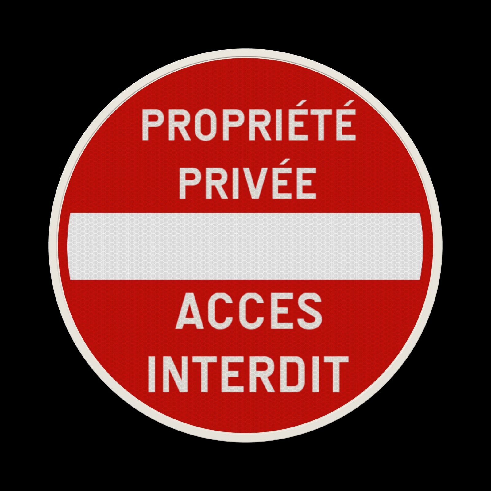 Panneau de signalisation - C1 - Propriété privée - Accès interdit