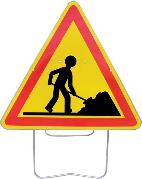 Panneau avec pied solidaire Travaux